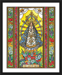 Wall Frame Black - Our Lady of Lujan by B. Nippert