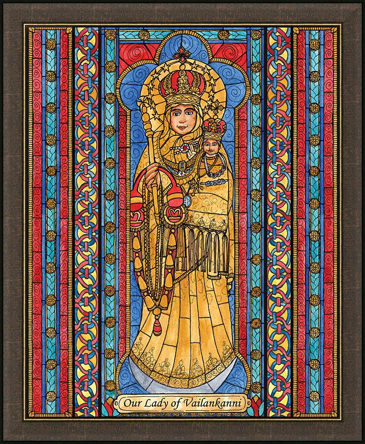 Wall Frame Espresso - Our Lady of Vailankanni by Brenda Nippert - Trinity Stores