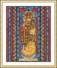 Wall Frame Gold - Our Lady of Vailankanni by B. Nippert