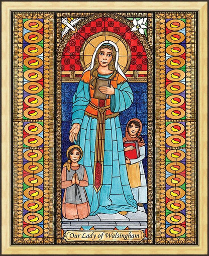Wall Frame Gold - Our Lady of Walsingham by B. Nippert