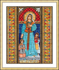 Wall Frame Gold - Our Lady of Walsingham by B. Nippert