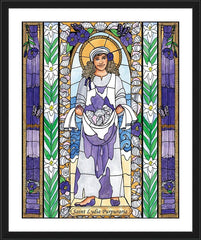 Wall Frame Black - St. Lydia Purpuraria by B. Nippert