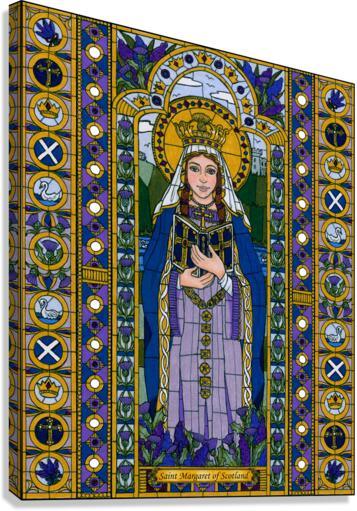 Canvas Print - St. Margaret of Scotland by B. Nippert