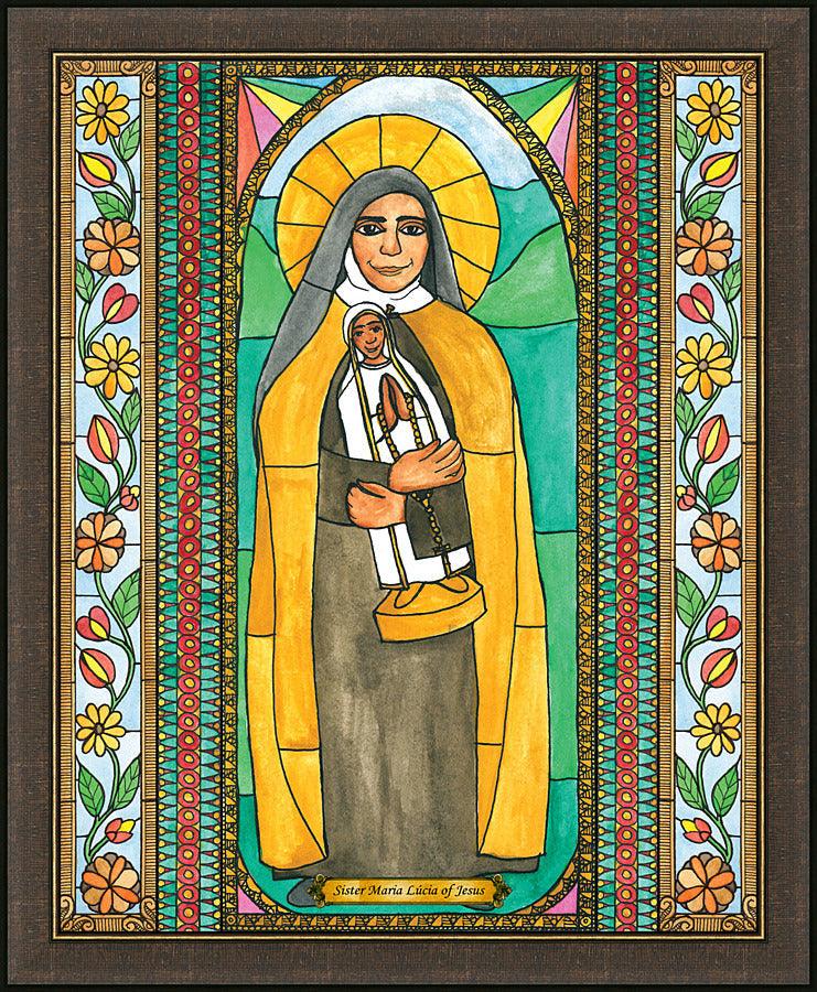 Wall Frame Espresso - St. Maria Lucia of Jesus by Brenda Nippert - Trinity Stores