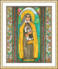 Wall Frame Gold - St. Maria Lucia of Jesus by B. Nippert