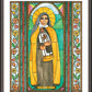 Wall Frame Espresso, Matted - St. Maria Lucia of Jesus by Brenda Nippert - Trinity Stores