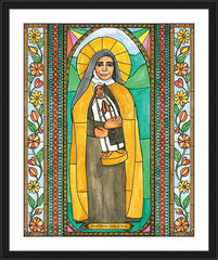 Wall Frame Black - St. Maria Lucia of Jesus by B. Nippert