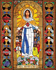 Metal Print - Mary, Mother of Mercy by B. Nippert