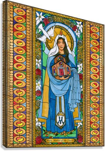 Canvas Print - Mary, Mother of the Church by Brenda Nippert - Trinity Stores