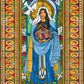 Wall Frame Espresso, Matted - Mary, Mother of the Church by Brenda Nippert - Trinity Stores