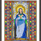 Wall Frame Espresso, Matted - Mary, Mother of the World by Brenda Nippert - Trinity Stores