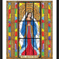 Wall Frame Black, Matted - Mary, Queen of Heaven by B. Nippert
