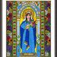Wall Frame Espresso, Matted - Mary, Queen of May by Brenda Nippert - Trinity Stores