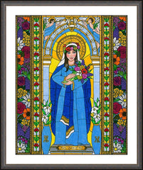 Wall Frame Espresso - Mary, Queen of May by B. Nippert