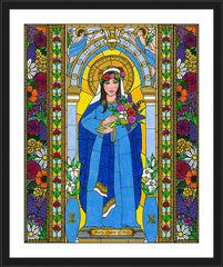 Wall Frame Black - Mary, Queen of May by B. Nippert
