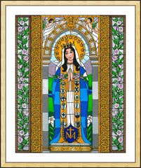 Wall Frame Gold - Mary, Queen of the Apostles by B. Nippert