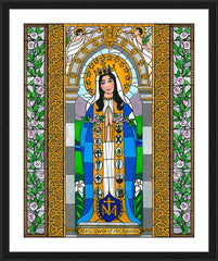 Wall Frame Black - Mary, Queen of the Apostles by B. Nippert