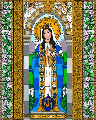 Metal Print - Mary, Queen of the Apostles by B. Nippert