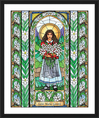 Wall Frame Black - St. Maria Goretti by B. Nippert