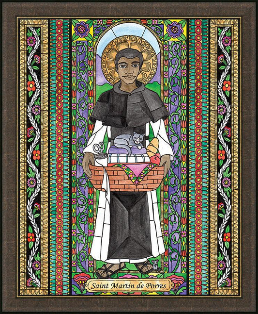 Wall Frame Espresso - St. Martin de Porres by B. Nippert
