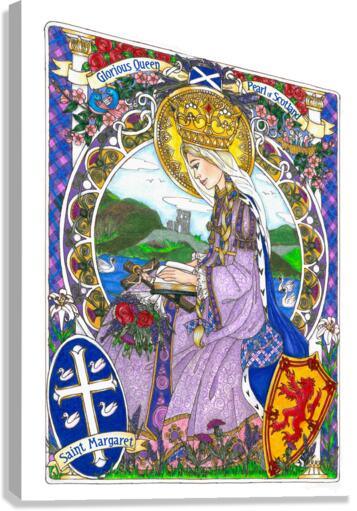 Canvas Print - St. Margaret of Scotland by B. Nippert