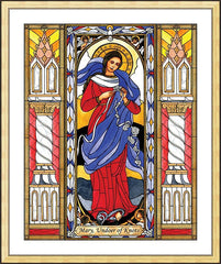 Wall Frame Gold - Mary, Undoer of Knots by B. Nippert