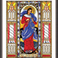 Wall Frame Espresso, Matted - Mary, Undoer of Knots by B. Nippert