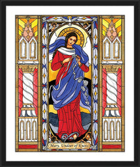 Wall Frame Black - Mary, Undoer of Knots by B. Nippert
