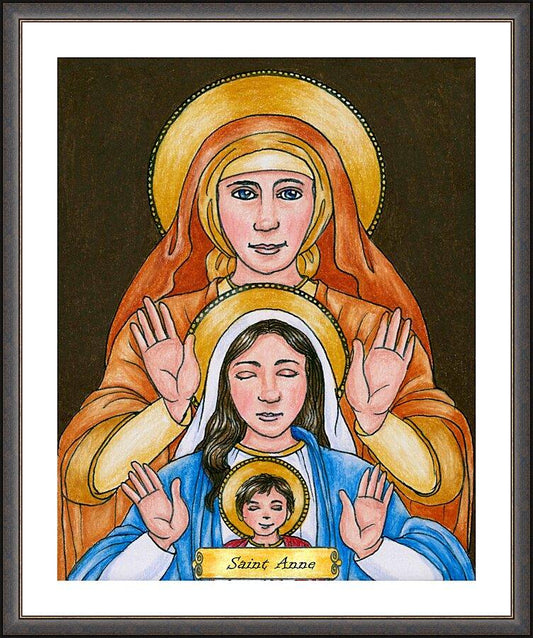 Wall Frame Espresso, Matted - St. Anne by B. Nippert