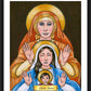Wall Frame Black, Matted - St. Anne by B. Nippert