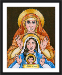 Wall Frame Black - St. Anne by B. Nippert