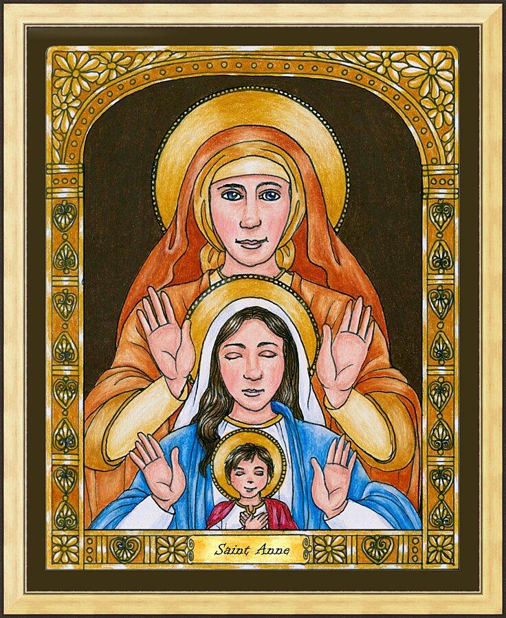 Wall Frame Gold - St. Anne by Brenda Nippert - Trinity Stores