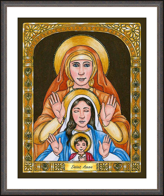 Wall Frame Espresso, Matted - St. Anne by B. Nippert