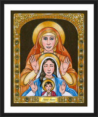 Wall Frame Black - St. Anne by B. Nippert