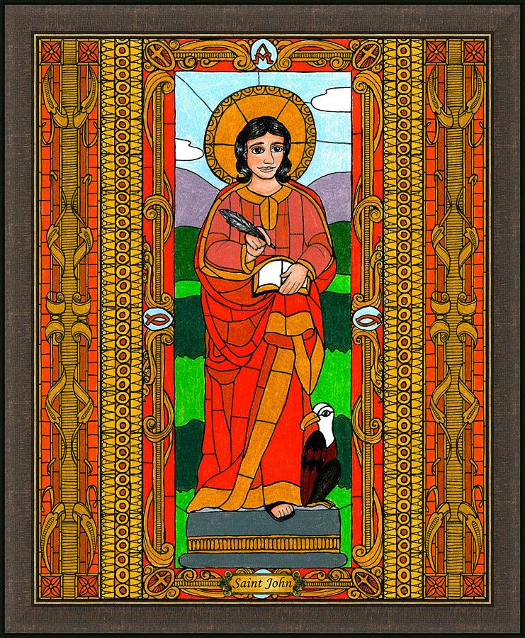Wall Frame Espresso - St. John the Evangelist by B. Nippert