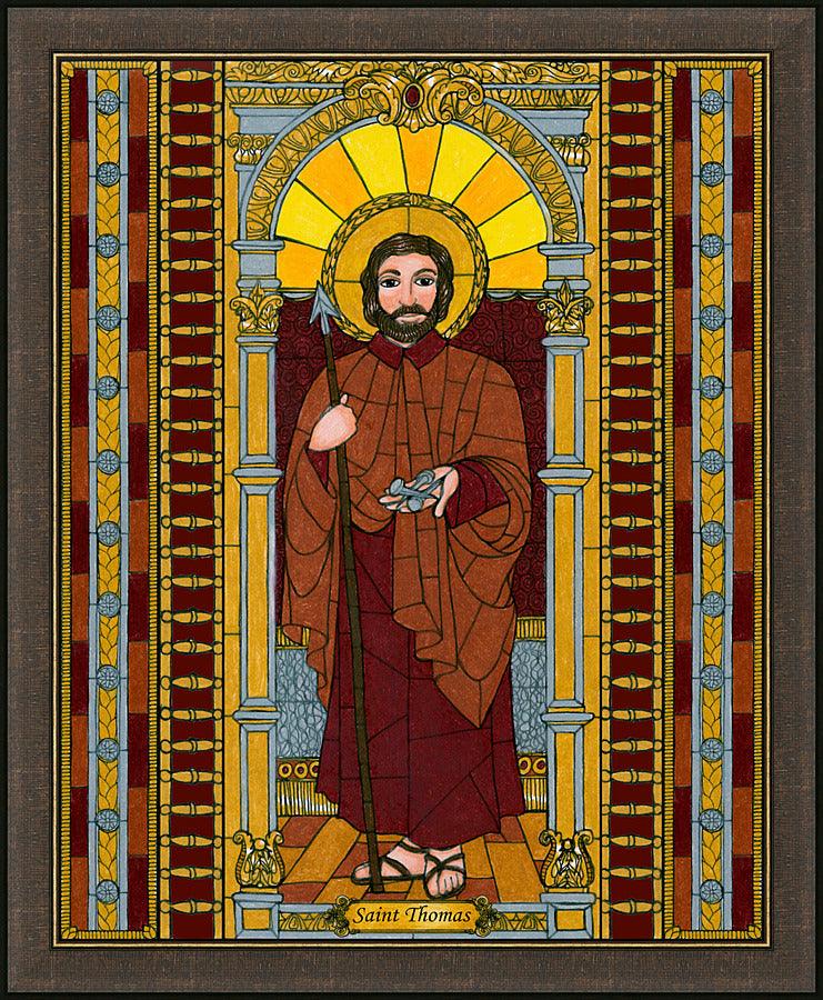 Wall Frame Espresso - St. Thomas the Apostle by B. Nippert