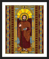 Wall Frame Black - St. Thomas the Apostle by B. Nippert