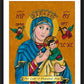 Wall Frame Black, Matted - Our Lady of Perpetual Help by B. Nippert