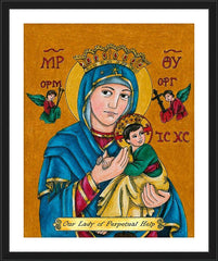 Wall Frame Black - Our Lady of Perpetual Help by B. Nippert