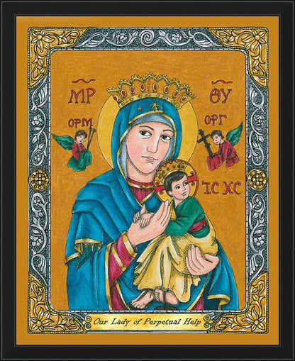 Wall Frame Black - Our Lady of Perpetual Help by B. Nippert