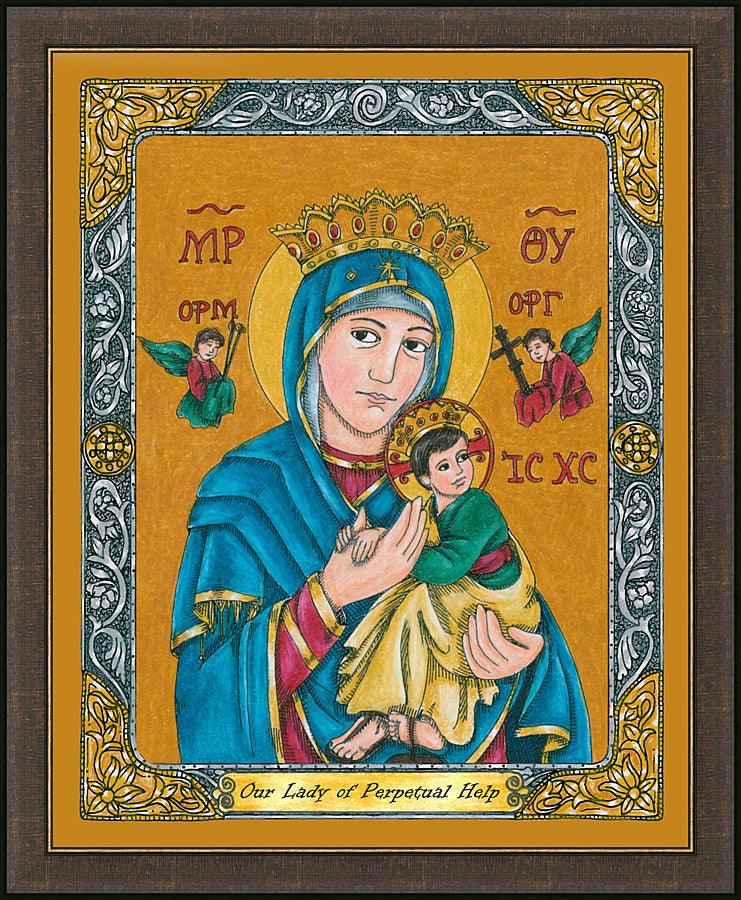 Wall Frame Espresso - Our Lady of Perpetual Help by B. Nippert