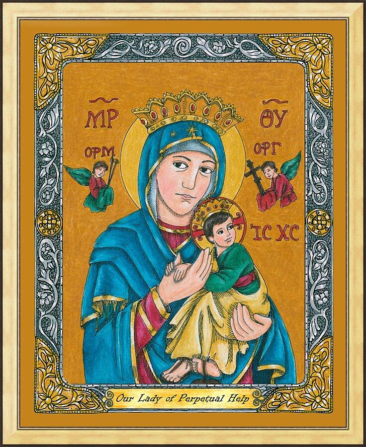 Wall Frame Gold - Our Lady of Perpetual Help by B. Nippert