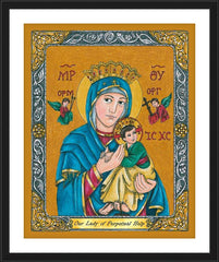 Wall Frame Black - Our Lady of Perpetual Help by B. Nippert