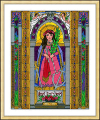 Wall Frame Gold - St. Philomena by B. Nippert