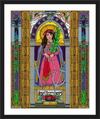 Wall Frame Black - St. Philomena by B. Nippert