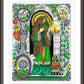 Wall Frame Espresso, Matted - St. Patrick by Brenda Nippert - Trinity Stores