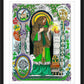 Wall Frame Black, Matted - St. Patrick by Brenda Nippert - Trinity Stores