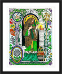 Wall Frame Black - St. Patrick by B. Nippert