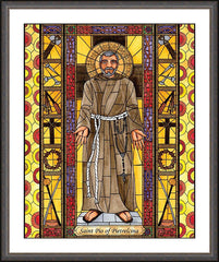 Wall Frame Espresso - St. Padre Pio by B. Nippert