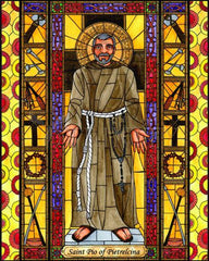 Metal Print - St. Padre Pio by B. Nippert